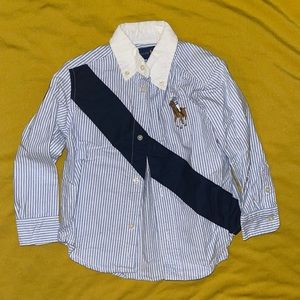 Striped Polo Button Down